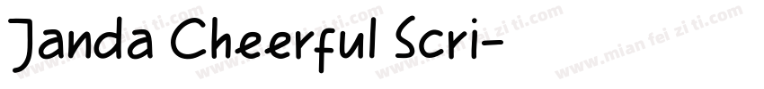 Janda Cheerful Scri字体转换
